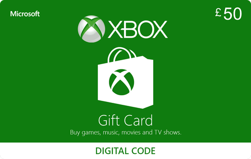 Xbox Gift Card 50 GBP UK Gift Card - Best Deal Guaranteed