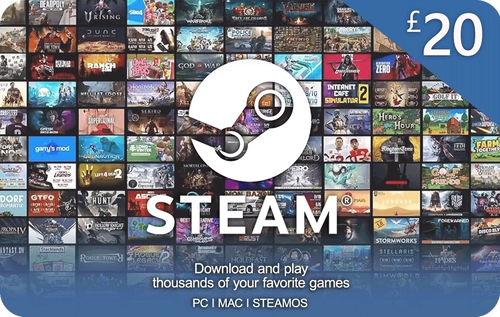 Steam Gift Card 20 GBP United Kingdom Digital Copy - Ready to Play