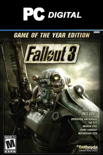Fallout 3 - Game of the Year Edition PC (STEAM) WW Key Code - Instant Activation