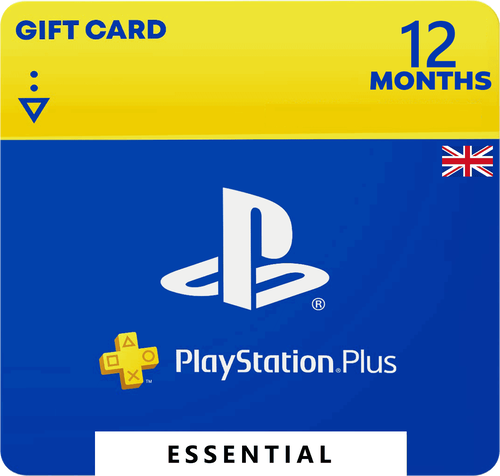 PlayStation Plus Essential 12 Months United Kingdom Authentique Carte Cadeau