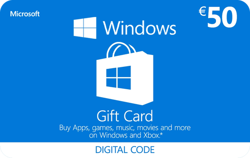 Microsoft Gift Card 50 EUR - Descarga Digital Disponible Ahora