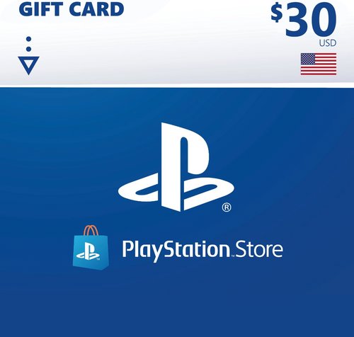 PSN Card 30 USD - PlayStation Network USA - Genuine Gift Card