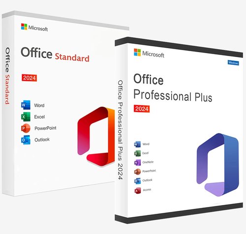 Microsoft Office 2024 Standard + Office 2024 Professional Plus - 3 Devices Nouveau Clé de Jeu Disponible